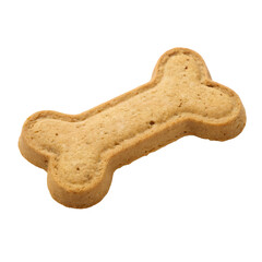 Bone-Shaped Dog Treat Biscuit on transparent background cutout, PNG file, Cutout file