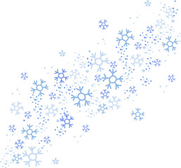 Blue Snowflakes Background