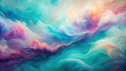 Fototapeta premium Abstract Swirling Cloudscapes in a Palette of Dreamy Hues