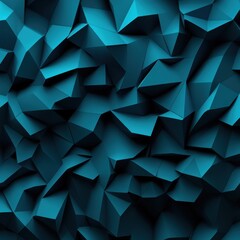 Fototapeta premium Dark Turquoise Gradient 3D Diamond Pattern Texture