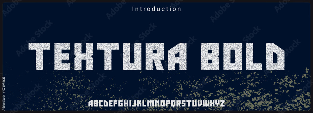 Poster bold handmade typeface vector font. alphabet vector font with unique texture.