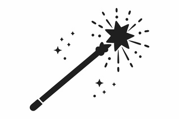 Magic wane filter with star vector icon