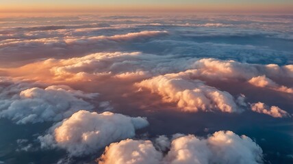 Fototapeta premium view of clouds over the sea