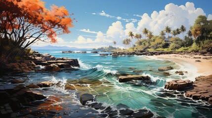 Tranquil Tropical Coastline