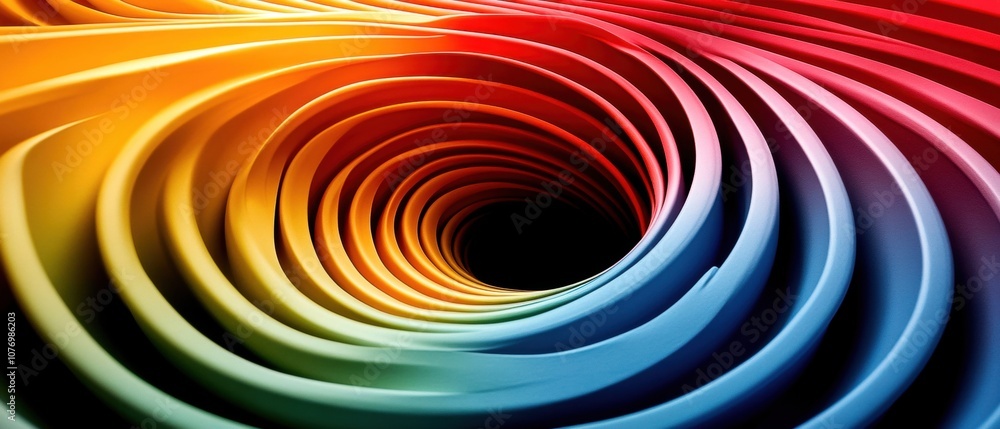 Wall mural A vibrant swirl of colors creating a mesmerizing abstract pattern.