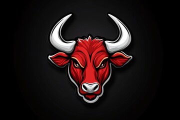 Fototapeta premium An ultra-realistic sports logo with fierce animal details, creating a strong, dynamic look