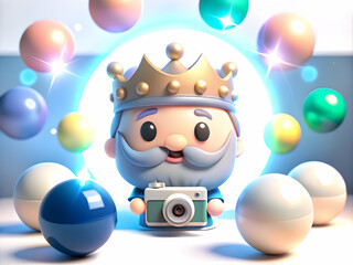 Fototapeta premium Bokeh Background Reyes Magos Radiant Halos Copy Space Cinematic Camera Tilt Holy Wisdom Advertisements Magazine Covers Photo Stock Concept