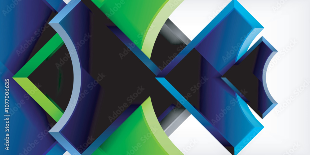 Aufkleber geometric design abstract background - circles and triangles