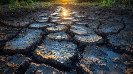 A nature reserve suffers from drought, a clear sign of the challenges that climate change presents to ecosystems around the world