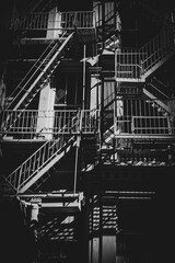 Fototapeta premium Fire Escapes in Brooklyn, New York City (USA)