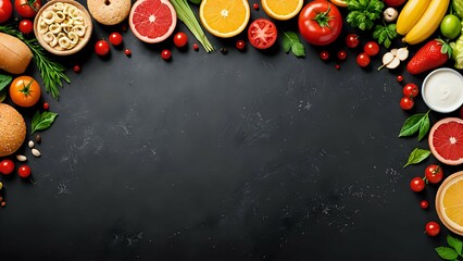 Food theme presentation background