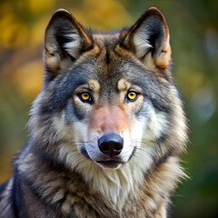 Obraz premium beautiful wolf