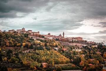 Bergamo city duomo historic center cathedral Italian architecture