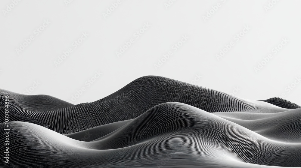 Poster futuristic terrain, a minimalist landscape featuring intricate circuit patterns seamlessly integrate