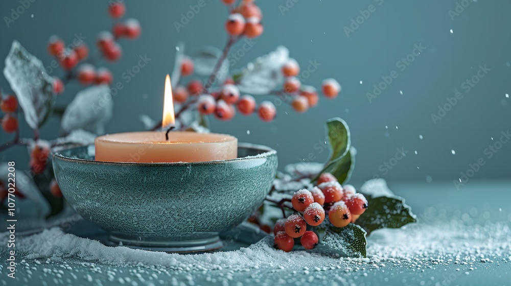 Poster an up-close view of a toy house and a drawn manually vector artwork of christmas featuring snow on a