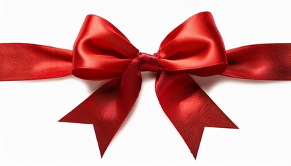 Fototapeta premium Christmas decorative red bow. png transparent background