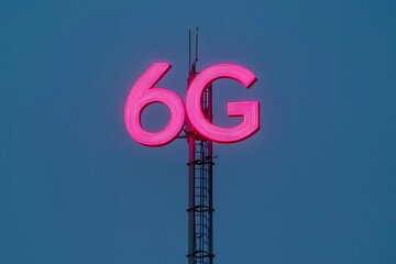 6G global network technology communication antenna tower – Representing the future of connectivity, advanced telecommunications, and cutting-edge infrastructure