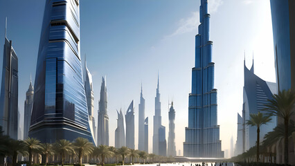 Naklejka premium City of light