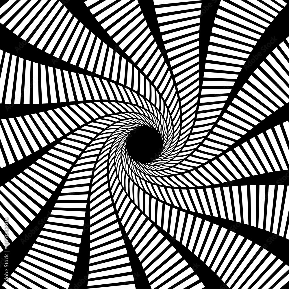 Poster concentric hypnotic spiral, psychedelic swirl. concentric psychedelic twist motion background, circu