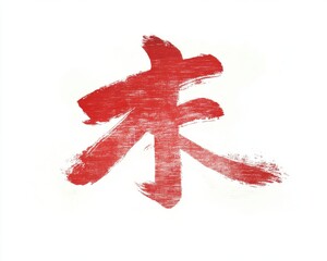 Bold red Chinese character on a white background, symbolizing spring and renewal.