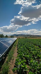 Solar Powered Irrigation Systems in Agricultural Field