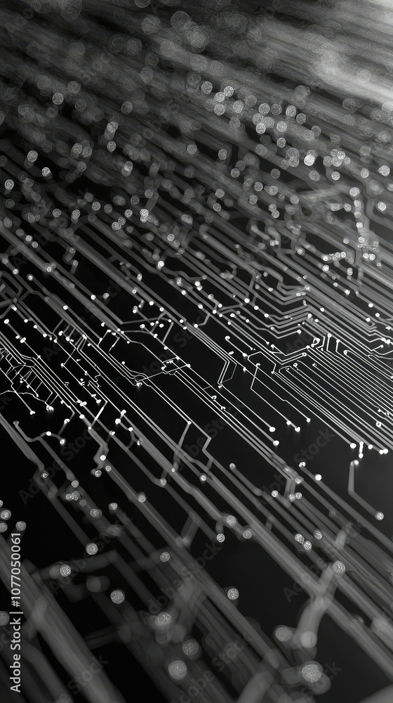 Poster sleek technology background with minimal design elements