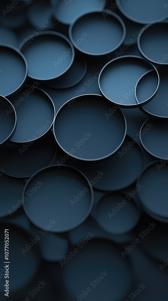 Poster simple abstract background with overlapping circles