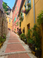 Fototapeta premium Rue colorée de Nice, France