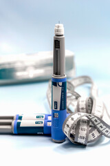  Insulin injection pen or insulin cartridge pen for diabetics.