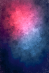 Fototapeta premium bright cloudy red and blue gradient