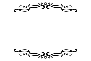 frame with floral ornament