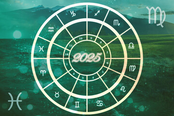 Horóscopo y predicciones 2025. Eje de signos mutables: Virgo- Piscis. Carta astral y símbolos astrológicos. Elementos tierra y agua. Astrología.  Eclipses. Nodos lunares 2025  © Evangelina