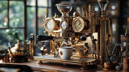 coffee machine in cafe