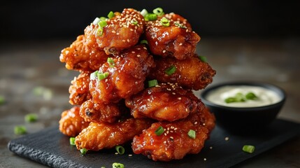 wings on a plate