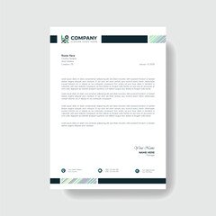 Obraz premium Professional And Creative Modern Corporate Business Letter Head Template. 