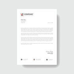 Professional And Creative Modern Corporate Business Letter Head Template.
