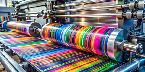 Printing Press Ink Rollers, Color Palette, Printing , offset printing, color printing