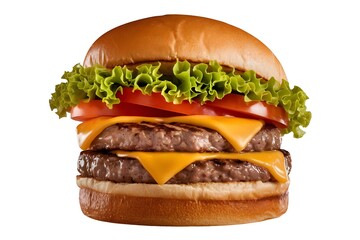 Cheese Burger on isolated white background