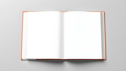 Book cover mock-up with a blank front page, ideal for authors or publishing designs