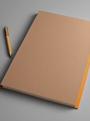 Book cover mock-up with a blank front page, ideal for authors or publishing designs