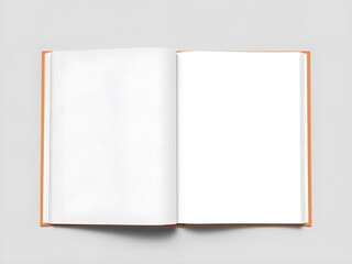 Book cover mock-up with a blank front page, ideal for authors or publishing designs
