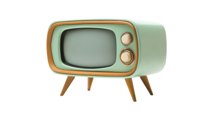 Retro TV transparent background