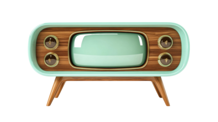 Retro TV transparent background