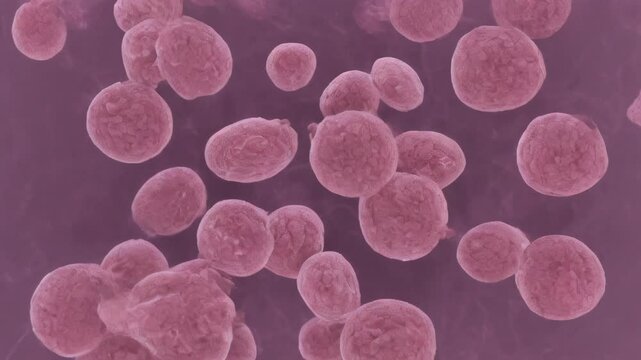 Streptococcus pneumoniae : picture a pair or chain of these Gram-positive bacteria. Generative AI.