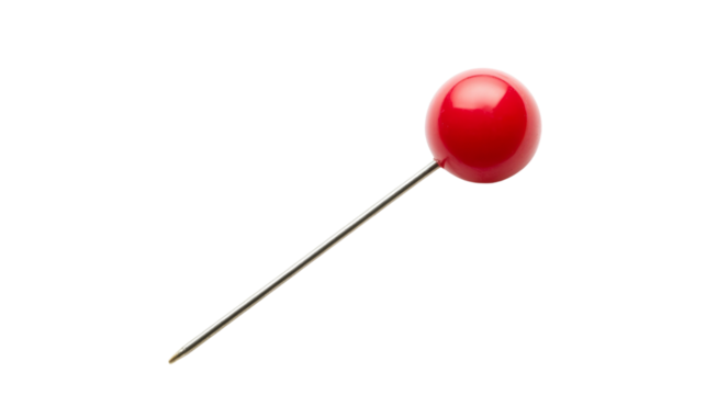 Red location pin transparent background