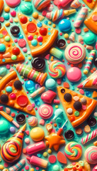 Fototapeta premium close up of colorful beads
