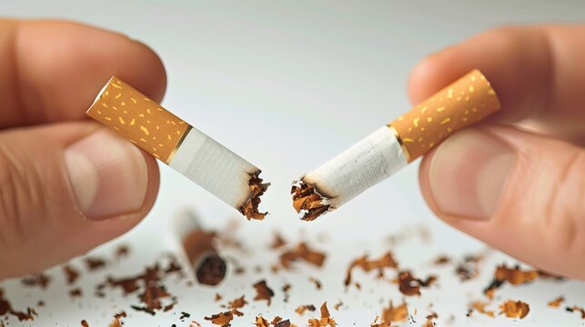 No smoking for a healthier life. With every cigarette, your health and life quality decrease.