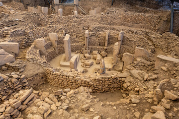 Göbeklitepe ancient site, probably the first cult site in human history, Şanlıurfa Türkiye