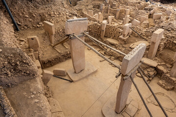 Obraz premium Göbeklitepe ancient site, probably the first cult site in human history, Şanlıurfa Türkiye