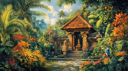Tranquility in a Tropical Garden